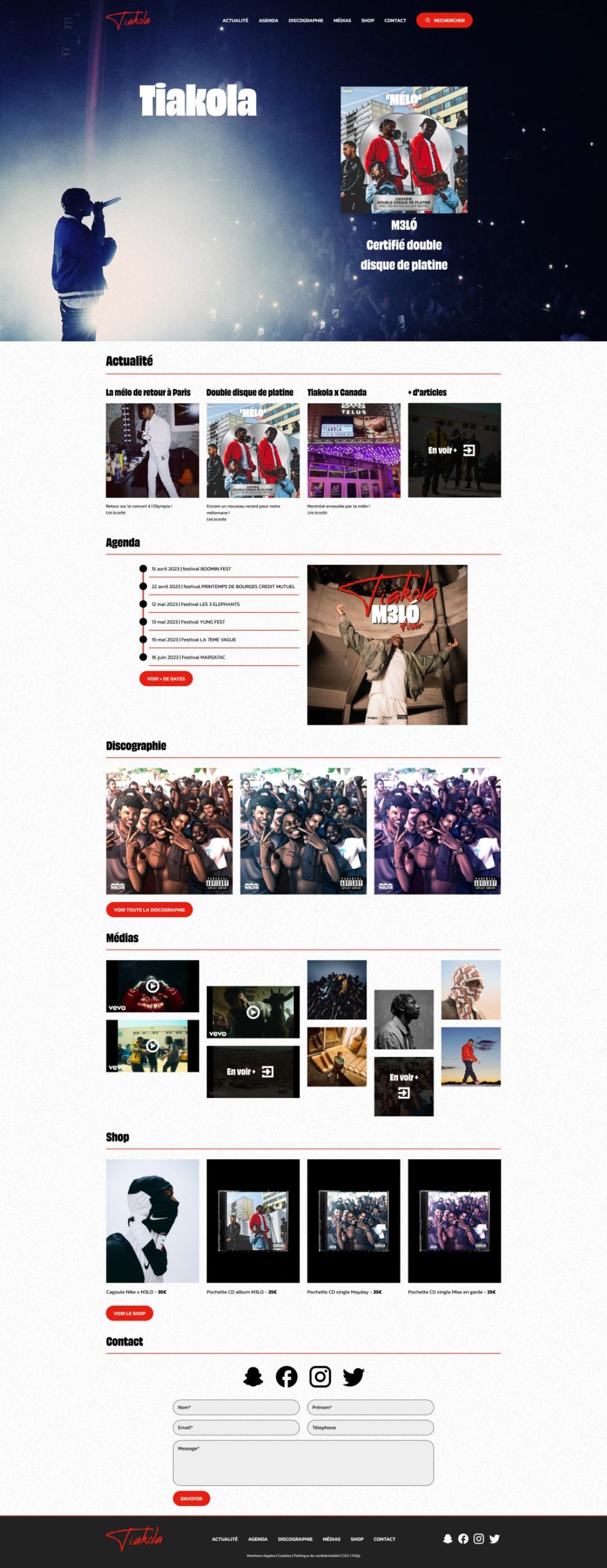 Page d'accueil